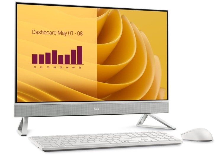Dell Komputer 27 All-in-One EC27250 Win11Pro 7-150U/16GB/1TB/27.0 FHD Touch/Intel Graphics/Cam/WLAN + BT/Backlit Kb/3Y ProSupport