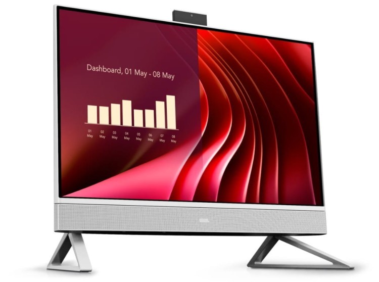 Dell Komputer Dell 24 All-in-One EC24250 Win11Pro 7-150U/16GB/1TB/23.8 FHD Touch/Intel Graphics/Cam/WLAN + BT/Backlit Kb/3Y ProSupport