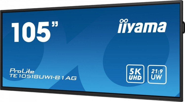 IIYAMA Monitor wielkoformatowy 104.6 cala TE10518UWI-B1AG INFRARED,40pkt,VA,21:9(5K),8xUSB, 8xMIC,2x16W+Subwoofer(16W),Android 13,WiFi,Slot OPS,7H,450