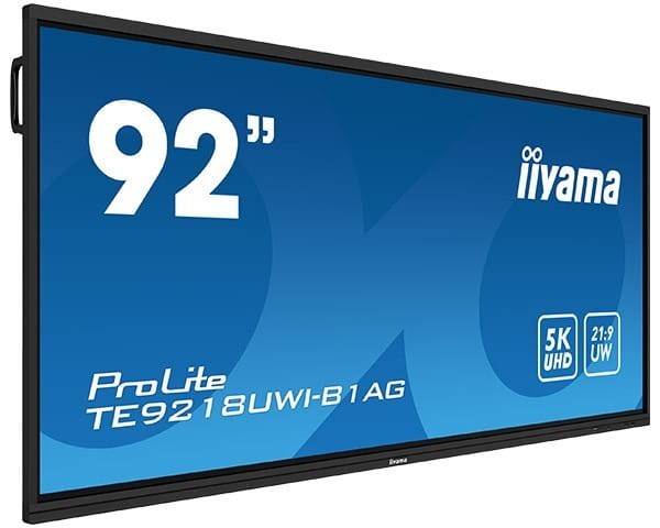 IIYAMA Monitor 92 cale TE9218UWI-B1AG, INFRARED,40pkt,VA,21:9,4xHDMI,DP,    USB-C,RJ45,8/64GB