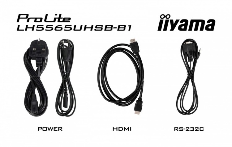 IIYAMA Monitor 55 cali LH5565UHSB-B1, 24/7, IPS, ANDROID 11, 4K, 800cd, iiSignage2, SDM, 2x HDMI, DP, 2x USB,2x 10W, RJ45, WiFi, 4/32GB, PION/POZIOM,