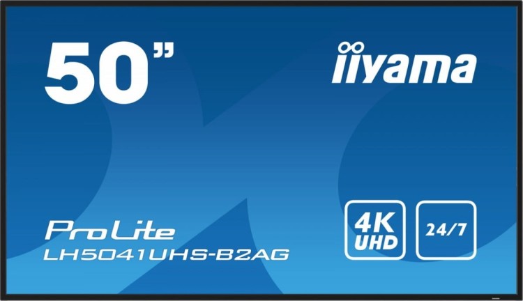 IIYAMA Monitor 50 cali LH5041UHS-B2 VA,4K,24/7,LAN,USB,HDMI