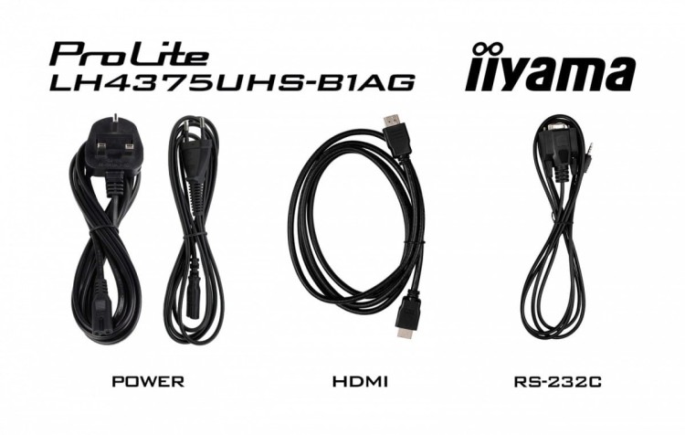 IIYAMA Monitor 42.5 cala ProLite LH4375UHS-B1AG, 24/7,IPS,ANDROID.11,4K,500cd/m2,WiFi,3xHDMI,DP,Daisy/Chain,2xUSB,2x10W,RJ45,iiSignage2,FailOver,SDM,4