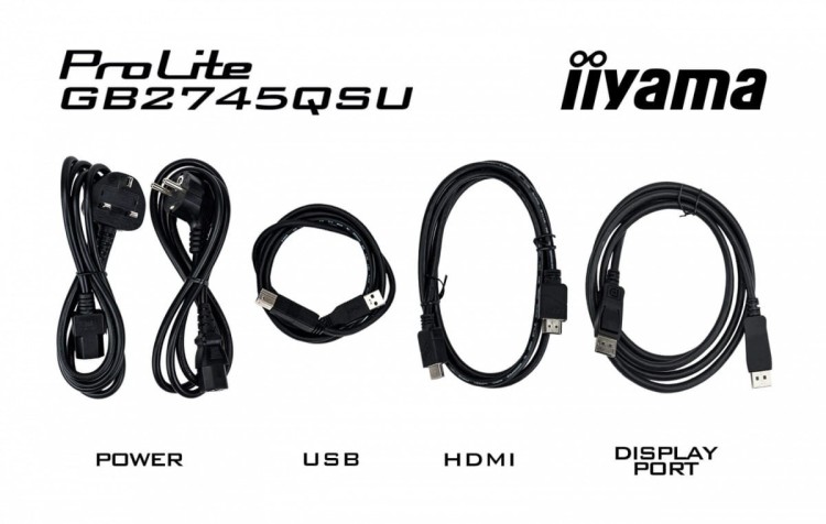 IIYAMA Monitor 27 cali GB2745QSU-B2,IPS,QHD,100Hz,1ms,2xUSB,300cd