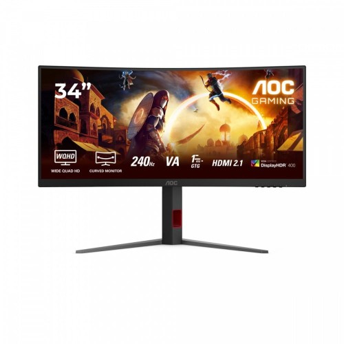 AOC Monitor CU34G4Z 34 cale 240Hz Curved VA HDMIx2 DP HAS