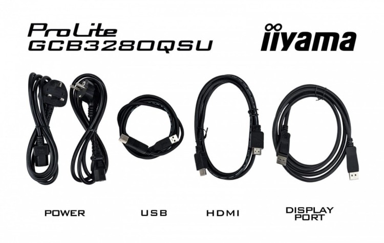 IIYAMA Monitor 32 cale GCB3280QSU-B2,VA,QHD,180Hz,1500R,0.2ms,4xUSB,350cd