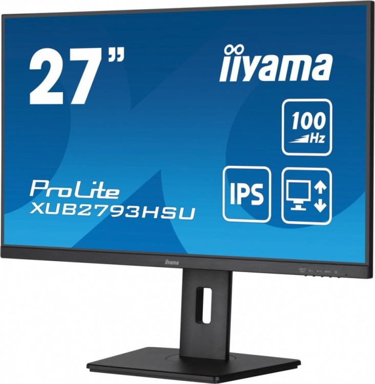 IIYAMA Monitor 27 cali XUB2793HSU-B7,IPS.HDMI.DP.2x2W.USBx2,300cd