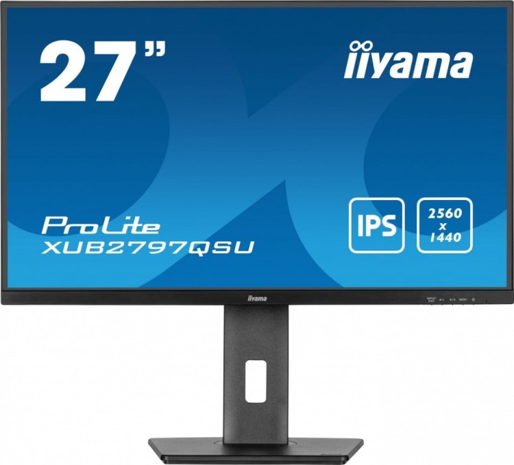 IIYAMA Monitor 27 cali XUB2797QSU-B2 IPS,HDMI,DP,100Hz,QHD,300cd /5y/