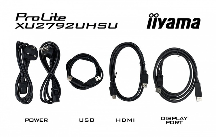 IIYAMA Monitor 27 cali XU2792UHSU-B6 4K,IPS,DP,HDMI,USB-C Power delivery,  350 cd, DPS