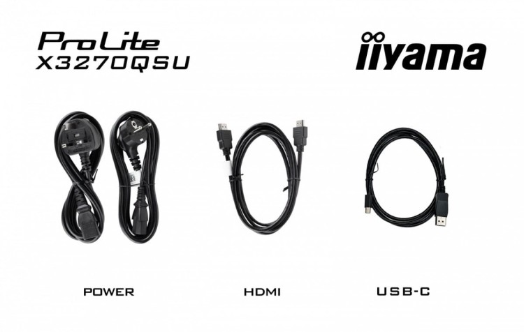 IIYAMA Monitor 32 cale X3270QSU-B1 IPS,WQHD,HDMI,DP,100Hz,250cd,3ms,2x2W,   3xUSB(3.2),FlickerFree,VESA