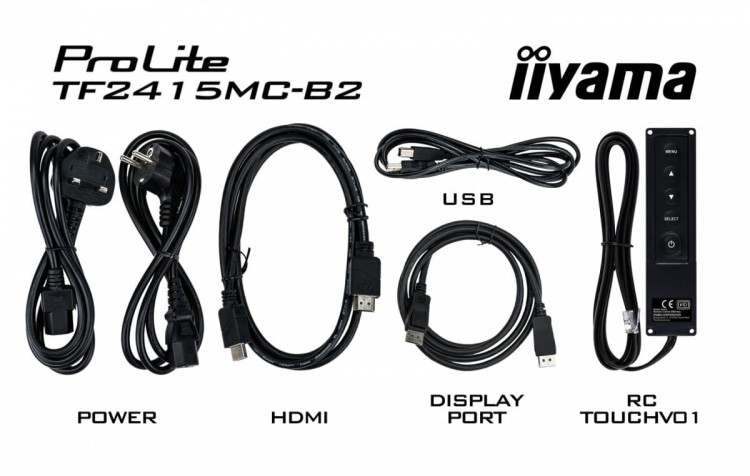 IIYAMA Monitor 22 TF2215MC-B2 pojemnościowy 10pkt pianka IPS DP HDMI
