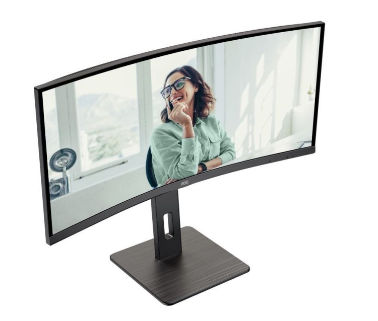 AOC Monitor CU34P3CV 34 cale 100Hz Curved VA HDMI DP RJ45 USB-C