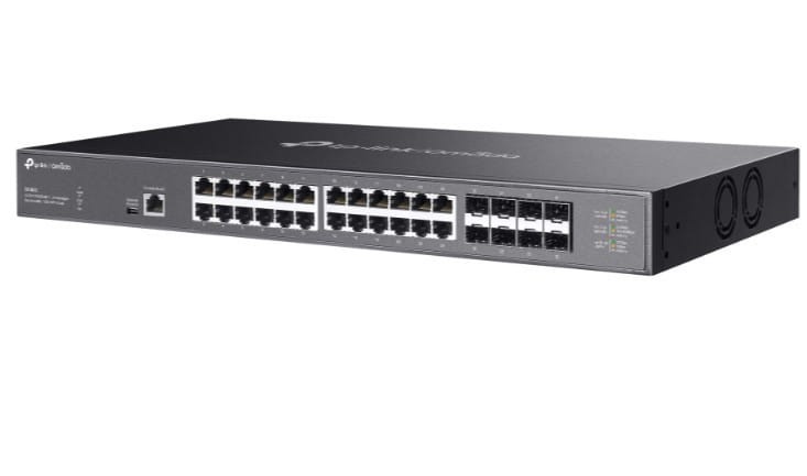 TP-LINK Przełącznik zarządzalny Omada 24-Port 10GBASE-T L2+ with 8 10GE  SFP+ Slots