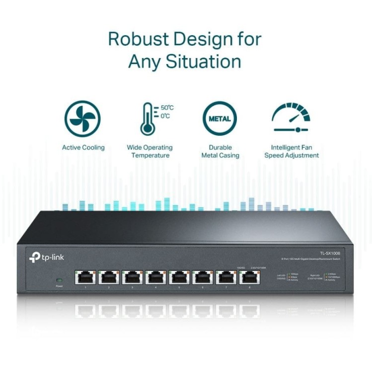 TP-LINK Przełącznik SX1008  8x10GE