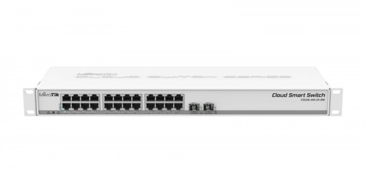 Mikrotik Przełącznik 24x1GbE 2xSFP+  CSS326-24G-2S+RM