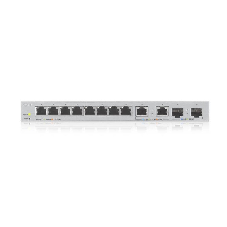 Zyxel Przełącznik XGS1210-12-ZZ0101F GbE 8x1G + 2x2,5G +2xSFP+