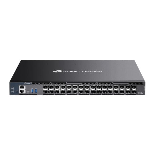 TP-LINK Przełącznik zarządzalny SX6632YF agregujący L3   Omada, stackowalny, 26 slotów SFP+ 10G, 6 slotów SFP28 25G