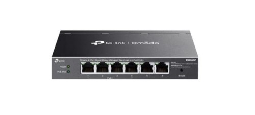 TP-LINK Przełącznik Omada 6-PortGB  Easy Managed Switch with 4-Port PoE+    PORT: 4× Gigabit PoE+ Ports, 2x Gigabit Non-PoE Ports