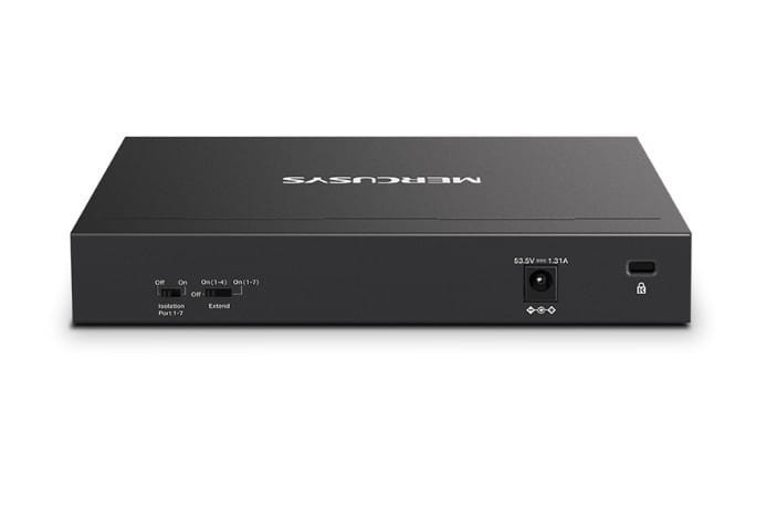 TP-LINK Przełącznik Mercusys 8-Port Gigabit Desktop Switch with 7× Gigabit PoE+ Ports, 1× Gigabit Non-PoE Ports