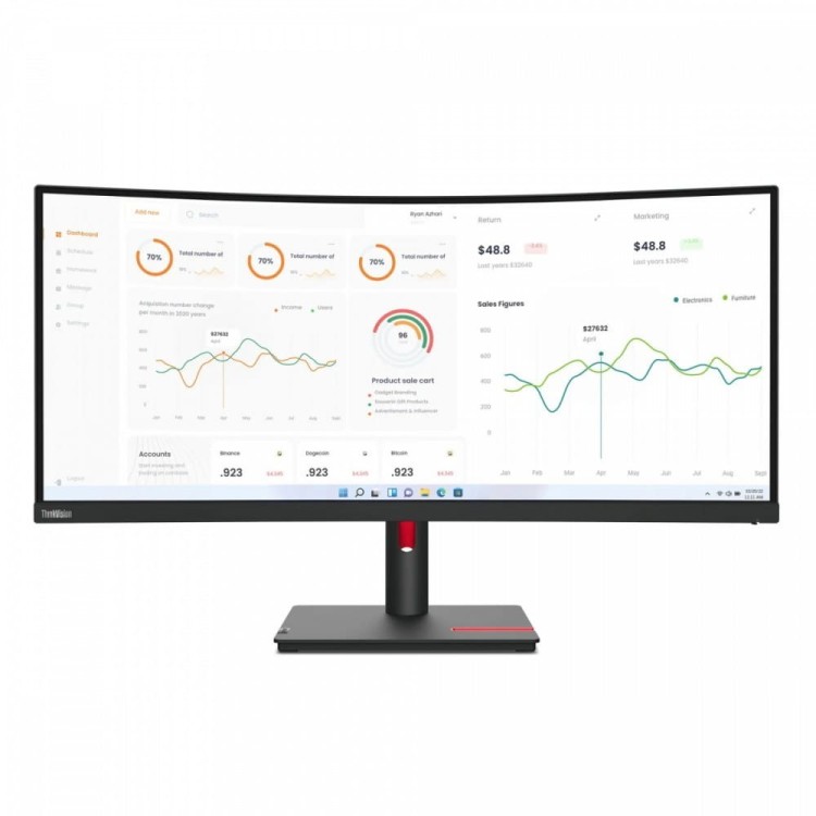 Lenovo Monitor 34.0 ThinkVision T34w-30 WLED LCD 63D4ZAT1EU