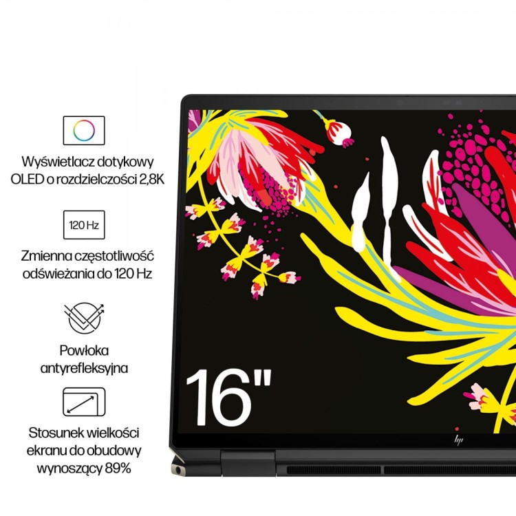 HP Spectre x360 Touch 2.8K (2880 × 1800) UWVA OLED 48-120Hz AG GorillaG SDR 400n HDR 500n U7-155H 16GB 1TB RTX 4050 6G W11P 2/2/0