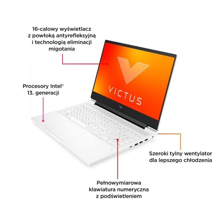 VICTUS 16-r0141nw 16.1 165Hz 7ms IPS 300n i7-13700H 32GB 1TB GeForce RTX 4070 8GB Win 11 Home 2/2/0