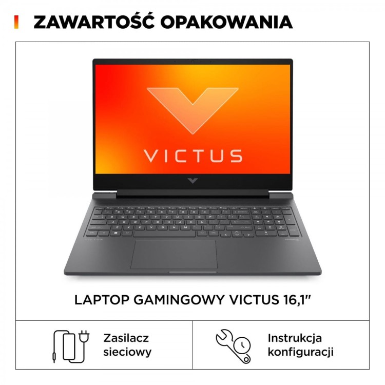 VICTUS 16-r1808nw Core i5-14450HX 16GB 512GB NVIDIA GeForce RTX 4050 6GB VRAM W11H 2/2/0