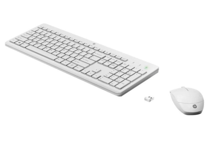 HP Inc. Klawiatura i mysz bezprzewodowa 230 White 3L1F0AA