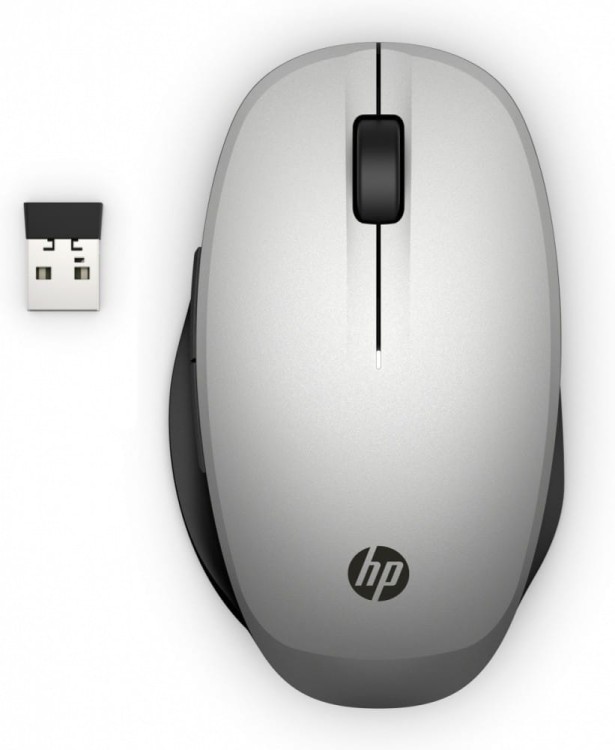 HP Inc. Mysz bezprzewodowa Dual Mode - srebrna      6CR72AA