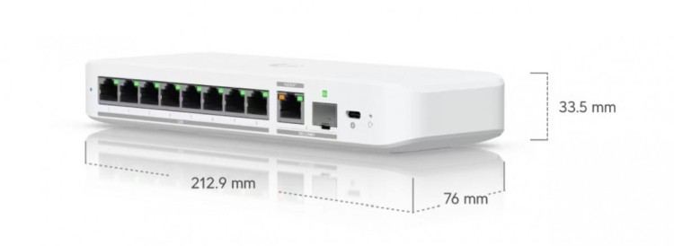 UBIQUITI Przełącznik zarządzalny UniFi Switch Flex USW-Flex-2.5G-8