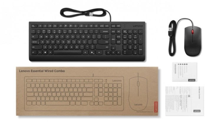 Lenovo Klawiatura i mysz przewodowa 4X31R64439