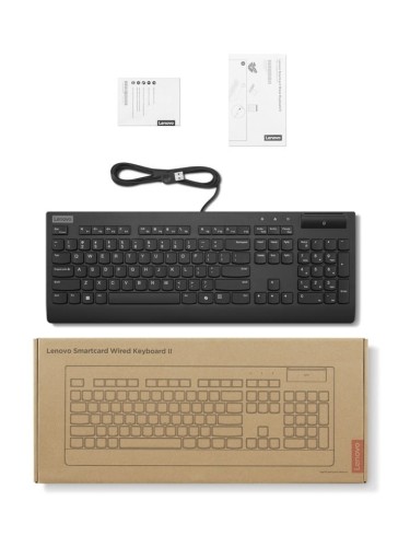 Lenovo Klawiatura Smartcard Wired keyboard II-US English with Euro symbol   4Y41R64689