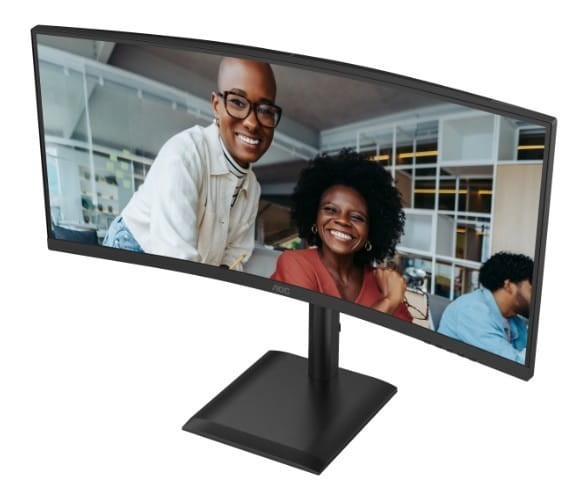 AOC Monitor CU34E4CV 34 cale 120Hz Curved VA HDMIx2 DP RJ45 HAS Głośniki