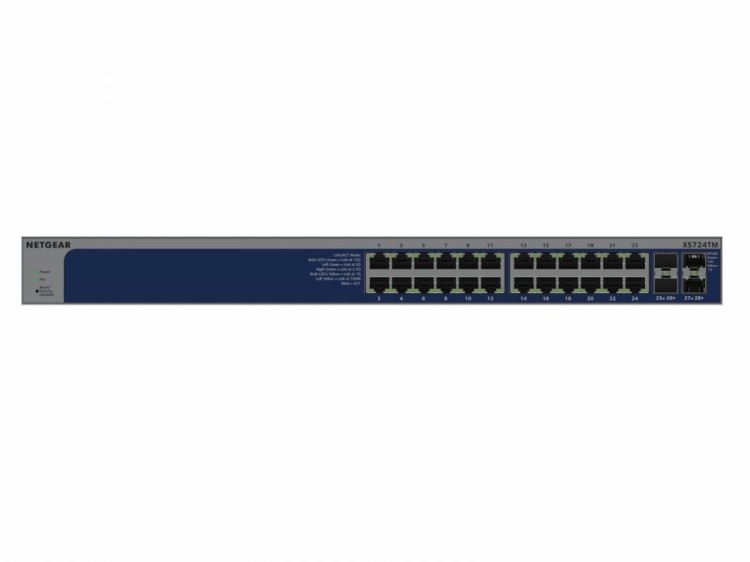 Netgear Przełącznik zarządzalny XS724TM-100EUS 24P 10G/MG SMART SWITCH
