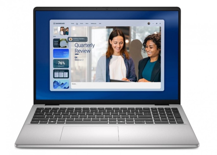 Dell Laptop Dell 16 DC16256 W11P R5-220|16GB|512GB|AMD Radeon|FgrPr|WLAN+BT|16.0 FHD+|Backlit Kb|4C|65W|3YPS Platinum Silver (Metal)