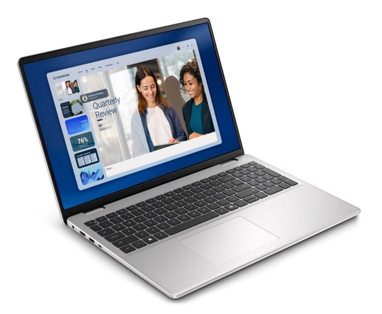 Dell Laptop Dell 16 DC16256 W11P R5-220|16GB|512GB|AMD Radeon|FgrPr|WLAN+BT|16.0 FHD+|Backlit Kb|4C|65W|3YPS Platinum Silver (Metal)