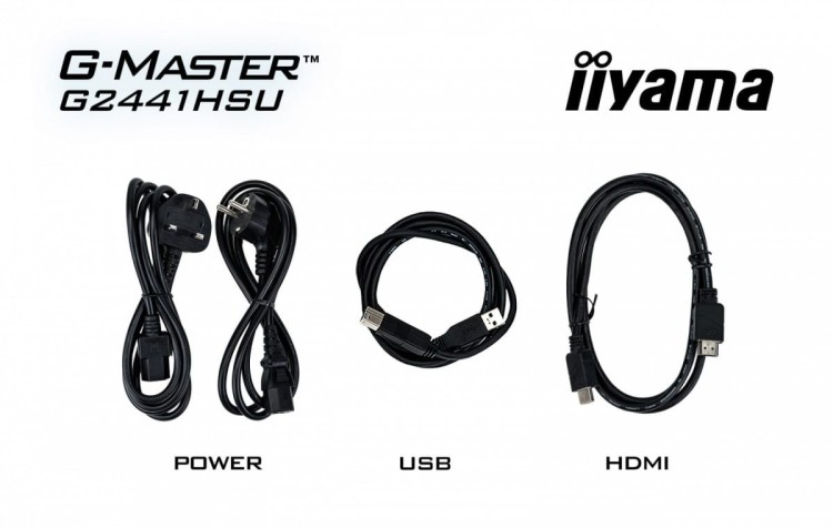 IIYAMA Monitor 23,8 cala G2441HSU-B1 IPS,FHD,144Hz,1ms,2xUSB,350cd,HDMI,DP