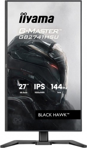 IIYAMA Monitor 27 cali GB2741HSU-B1 IPS,FHD,144Hz,1ms,2xUSB,350cd,HDMI,DP,  HAS (150) PIVOT