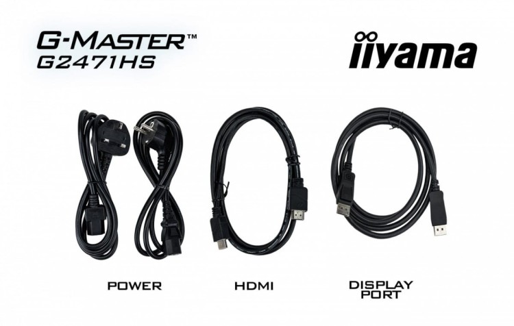 IIYAMA Monitor 23,8 cala G2471HS-B1 Fast IPS,FHD,240Hz,2xHDMI,DP, 350cd,     Adaptive G-SYNC - 1920 x 1080 @48-240Hz  DisplayPort Only