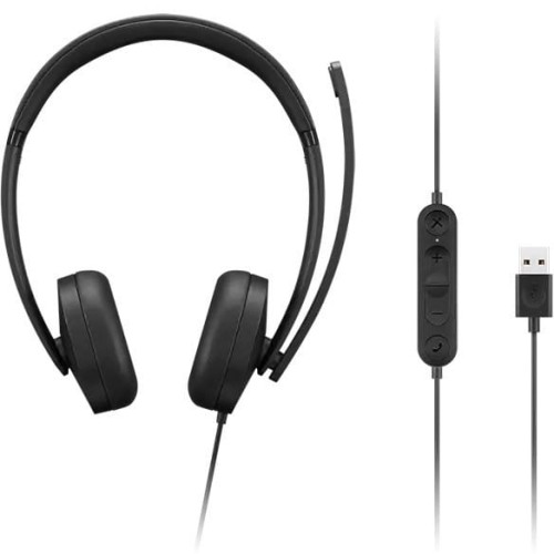 Lenovo Analogowy zestaw słuchawkowy USB-A Stereo Headset Gen 2 4XD1P83425