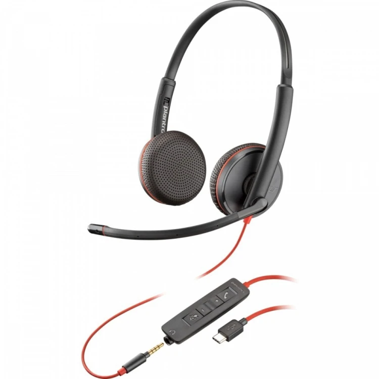 POLY Zestaw słuchawkowy Blackwire C3225 Stereo USB-C (Bulk) 80S04A6