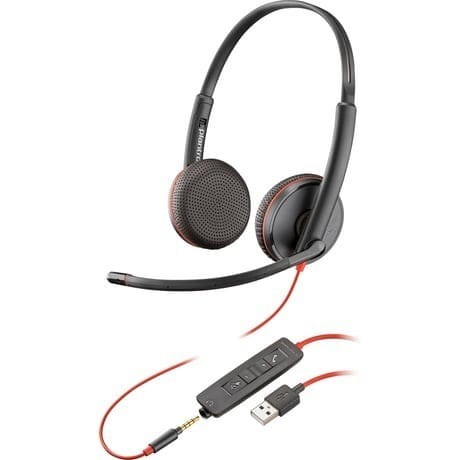 POLY Zestaw słuchawkowy Blackwire 3225 Stereo USB -A HS (Bulk) 80S11A6