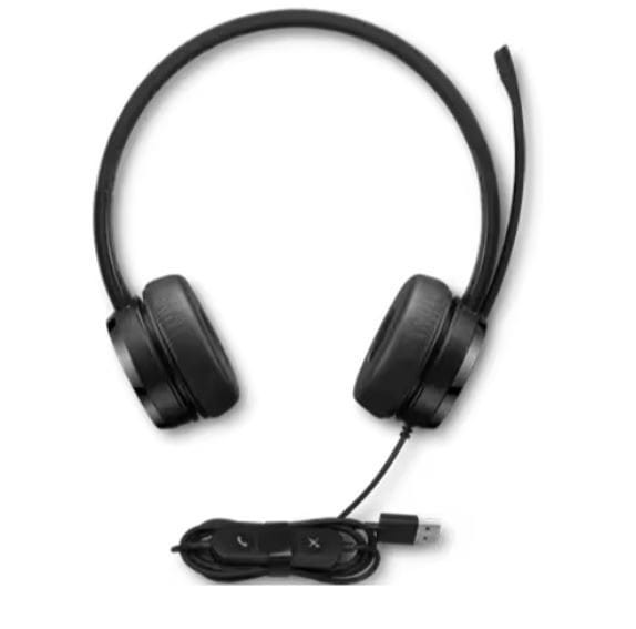 Lenovo Analogowy zestaw słuchawkowy USB-A Wired Stereo On-Ear Headset 4XD1K18260