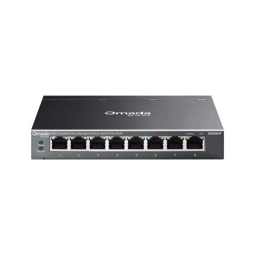 TP-LINK Przełącznik ES208GP Omada Easy Managed, 8 portów PoE+