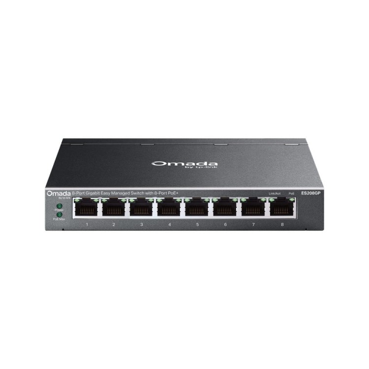 TP-LINK Przełącznik ES208GP Omada Easy Managed, 8 portów PoE+