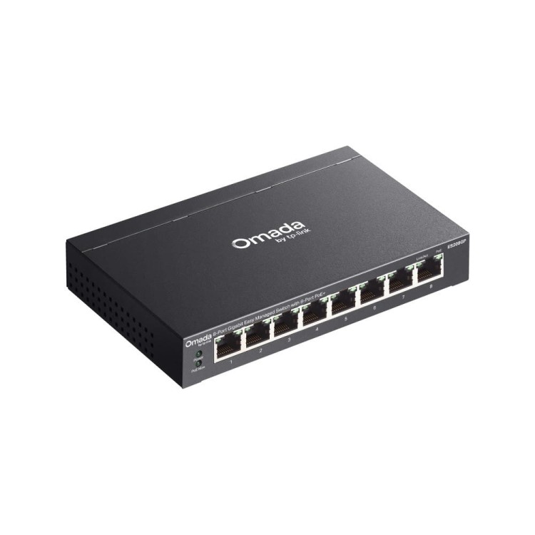 TP-LINK Przełącznik ES208GP Omada Easy Managed, 8 portów PoE+