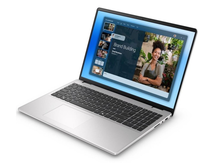 Dell Laptop Dell 16 DC16251 W11P C7-150U|16GB|1TB|Intel Graphics|FgrPr.|WLAN + BT|16.0 16.10 2K Touch|BcklKb|4C|65W|3YPS Platinum Silver