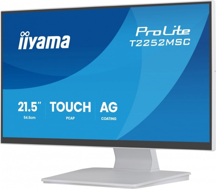 IIYAMA Monitor 22 cale T2252MSC-W2AG 10 PKT. POJ,IPS,HDMI,DP,2x1W,7H,2xUSB,  AG-(Anti Glare)