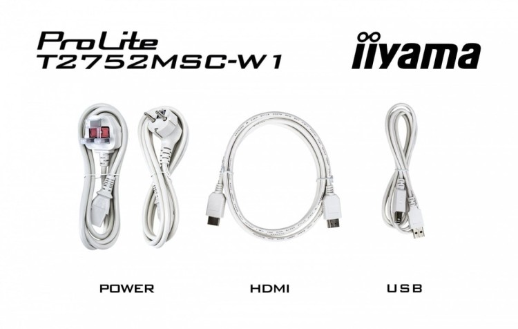 IIYAMA Monitor 27 cali T2752MSC-W1AG 10 PKT. POJ,IPS,HDMI,DP,2x1W,7H,2xUSB,  400cd/m2,AG-(Anti Glare)