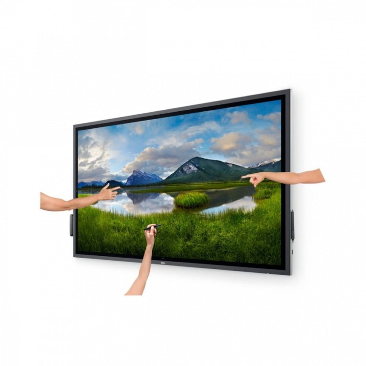 Dell Monitor 64.5 cala P6524QT Touch IPS LED UHD 4K(3840x2160)/16:9/DP/HDMI/USB-C/RS232/USB/RJ45/Głośniki/3Y